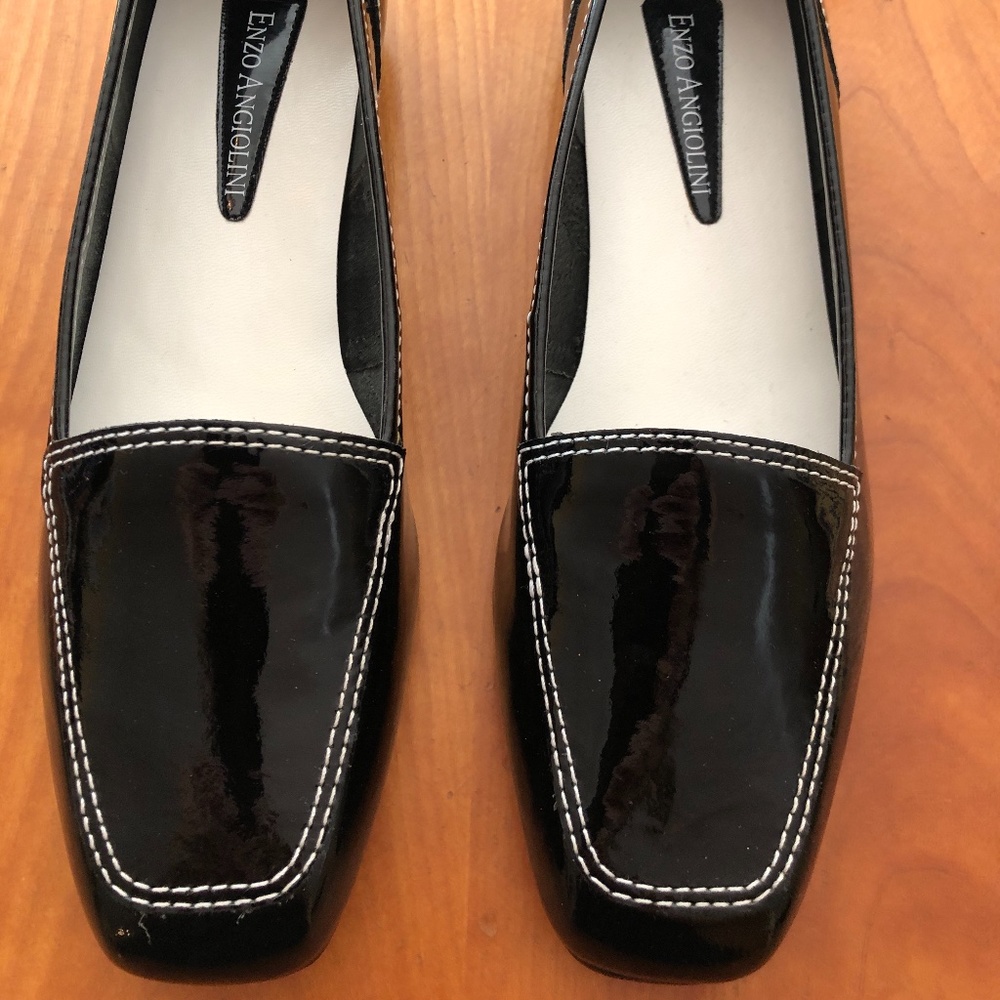 Enzo Angiolini Liberty Black Patent Size 7.5 New/U